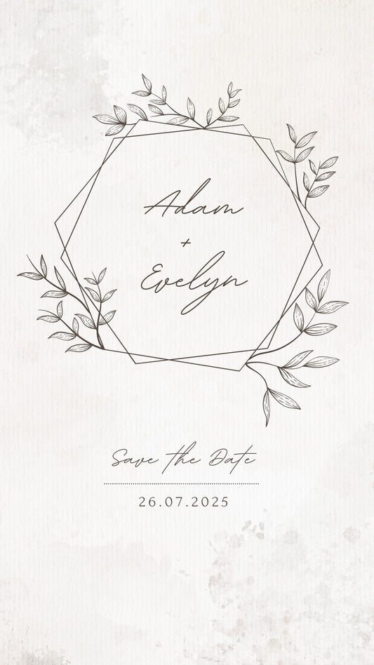Save the Date – schlicht, stilvoll, zeitlos